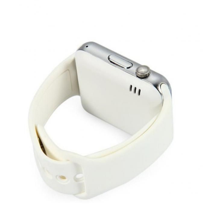 Умные часы Smart Watch A1 Серебро Белый ремешок
