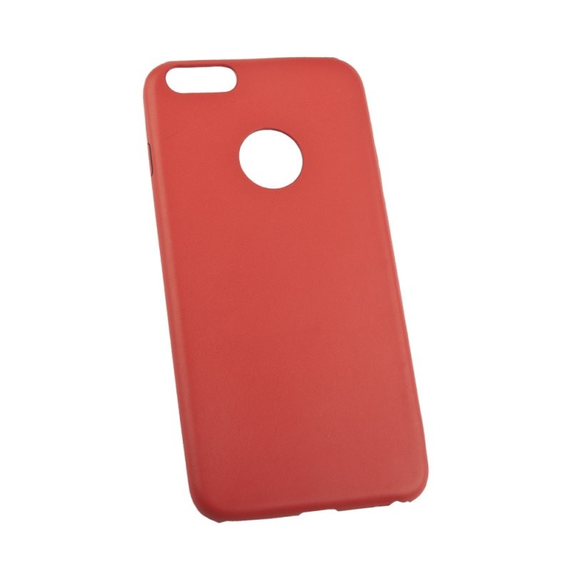

Защитная крышка «LP» для iPhone 6/6s Plus ультратонкая ЭКО-кожа (красная) коробка