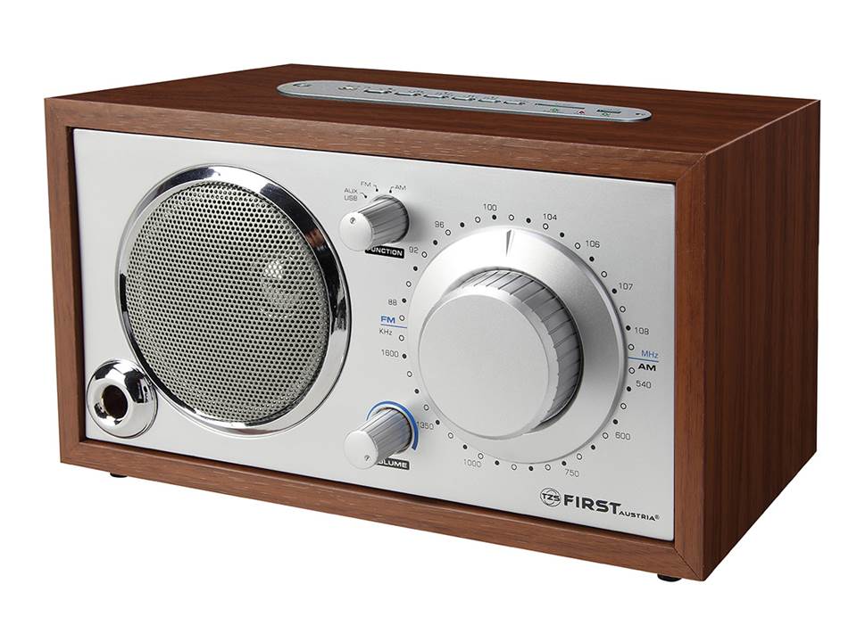 

Радиоприемник FIRST 1907-2, 1х4 Вт, AM/FM, встроенный МР3-плеер, wood/silver