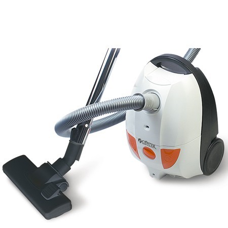 Купить Пылесос Centek CT-2503 мешковый, белый/оранж, 2000/400Вт, регулятор мощности, телескоп