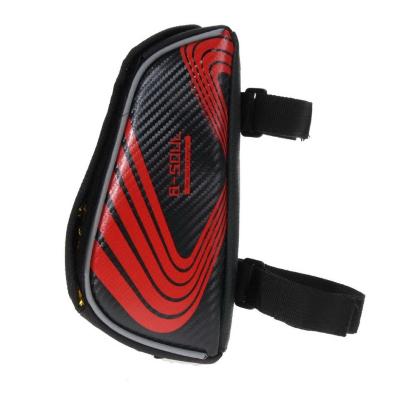 Велосипедная сумка на раму под смартфон B-Soul, 21х9,5х9,5 см, красный
