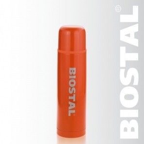 фото Термос с узкой горловиной biostal nb-350 с-o оранжевый, 0.35 л.