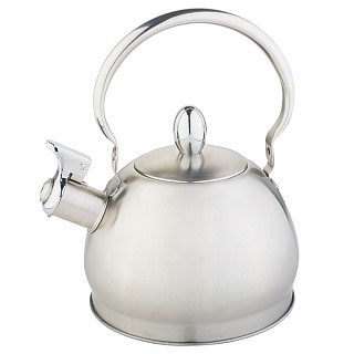 

Чайник для плиты WEBBER ВЕ-0560 нерж со свистком 2,0 л, индукц, складная ручка (12)