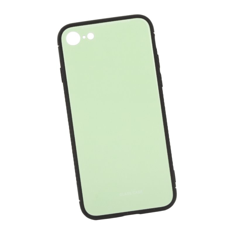 

Защитная крышка «LP» для iPhone SE 2/8/7 «Glass Case» (салатовое стекло/коробка)