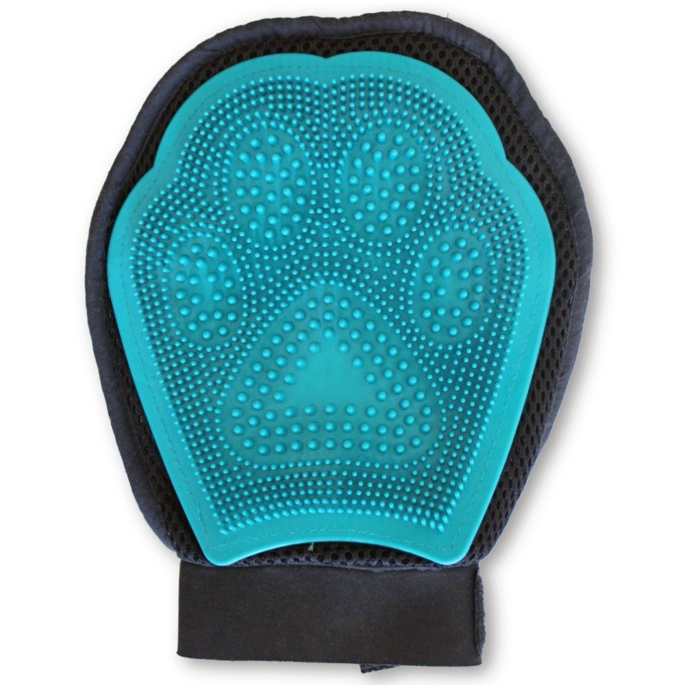 

Варежка для груминга 3 в 1 Grooming Glove Лапка, бирюзовый