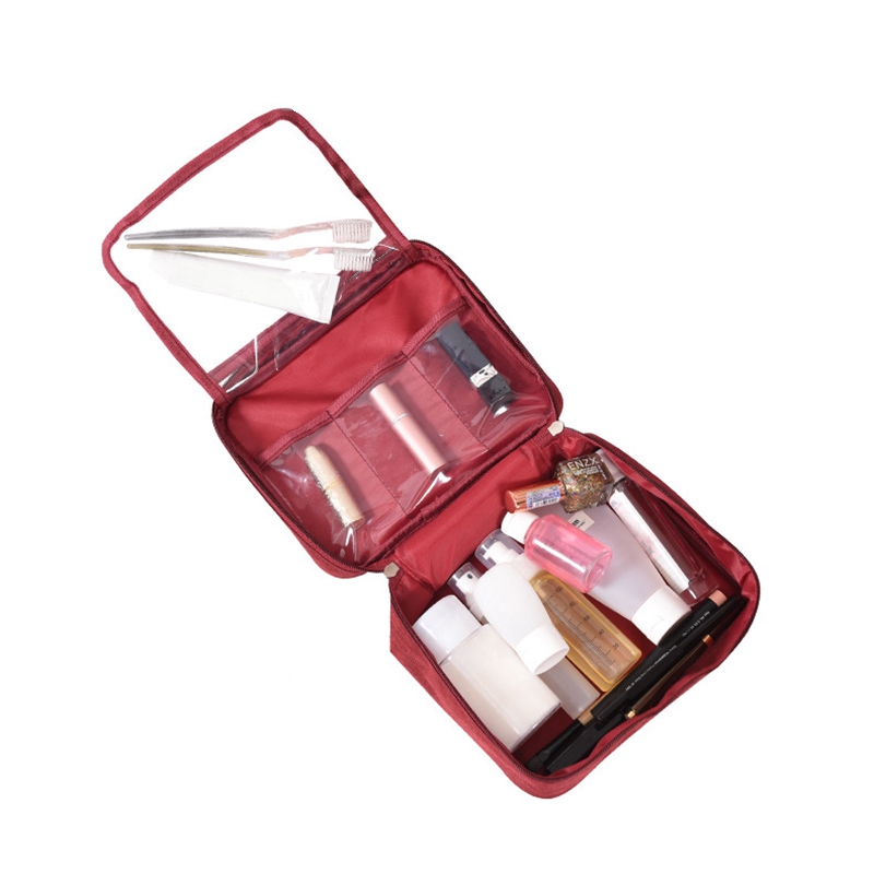 фото Дорожный органайзер для косметики travel toiletry pouch, красный