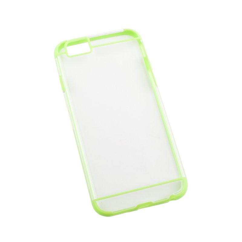 

Защитная крышка «LP» для iPhone 6/6s (зеленая с полосками/прозрачная задняя часть) коробка