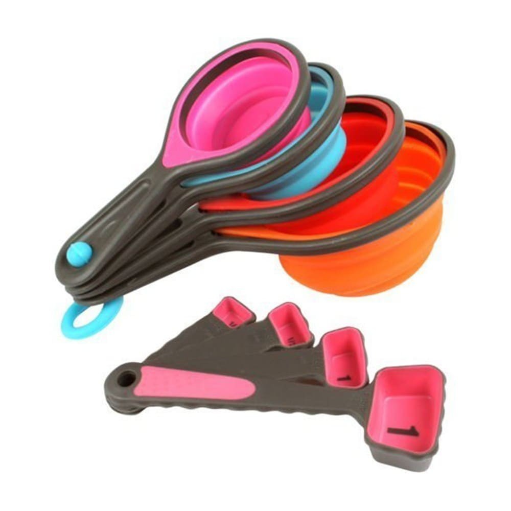 

Набор силиконовых мерных ложек Silicone Measuring Cuo Set, 8 шт