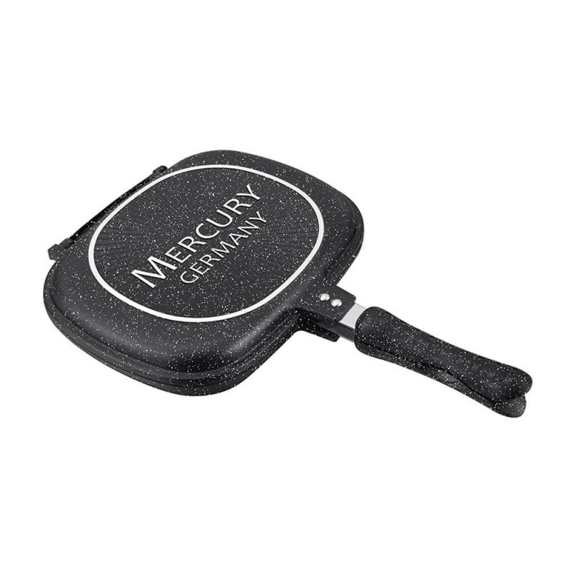 

Сковорода Mercury MC-6290, 28 см черн, двойная с антипригарным покрытием non-stick под мрамор, (6)
