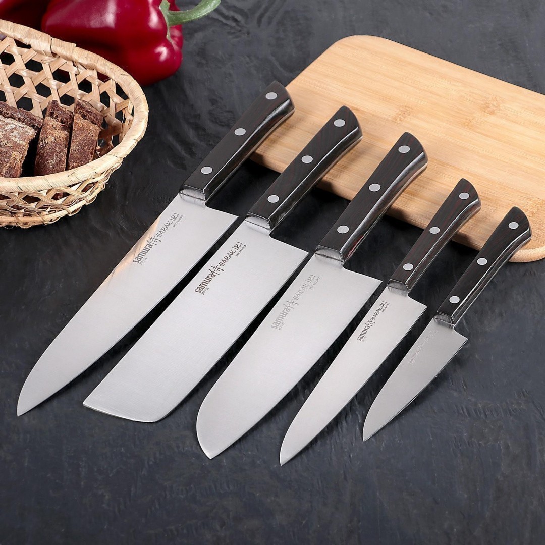 Набор кухонных ножей Samura Harakiri, 5 шт, сталь AUS-8