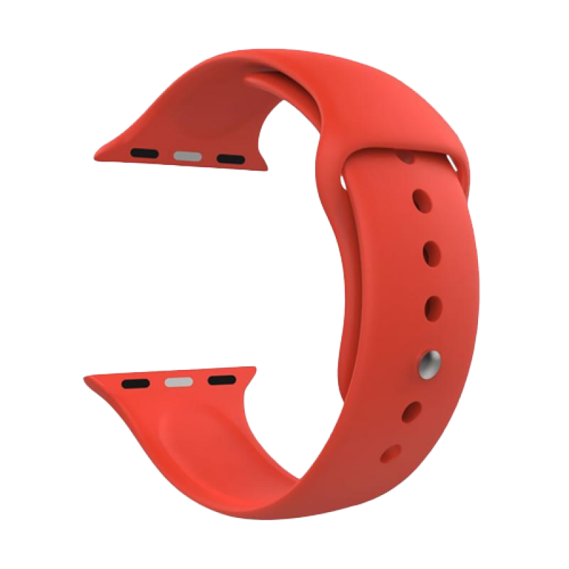 Ремешок Band Silicone универсальный, 22 mm, силиконовый, красный, Deppa