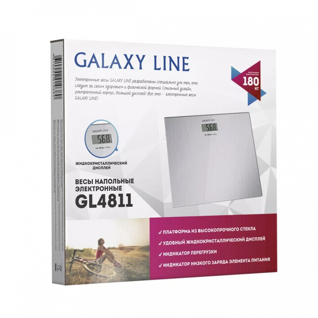 фото Напольные весы galaxy line gl 4811 серебристый