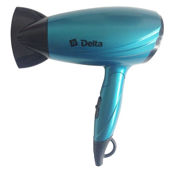 

Фен DELTA DL-0933 бирюзовый: 1600Вт, два режима,защита от перегрева,СКЛАДНАЯ РУЧКА (Россия)(24)