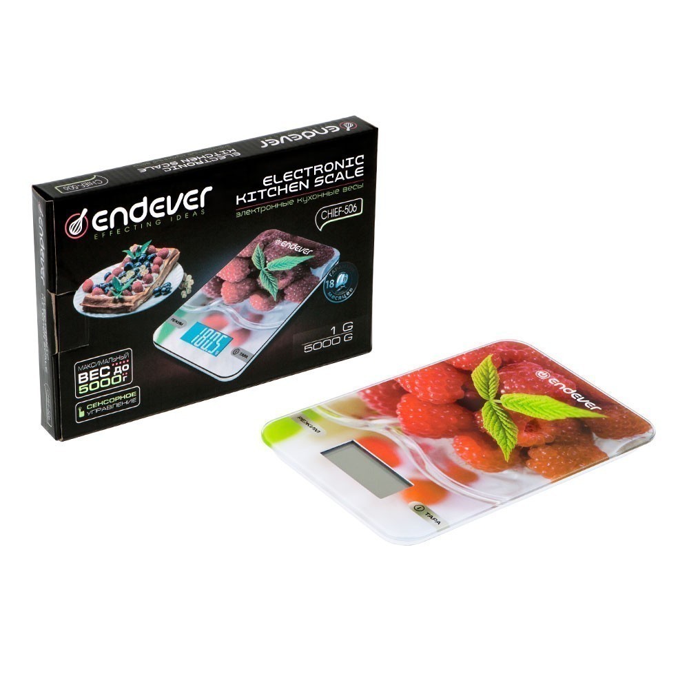 

Весы кухонные Endever Chief-506, ЖК дисплей