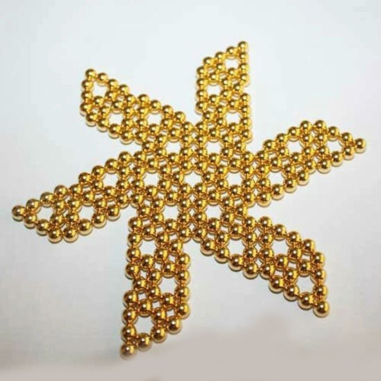 Магнитная головоломка - Куб из шариков, Золотой от MELEON