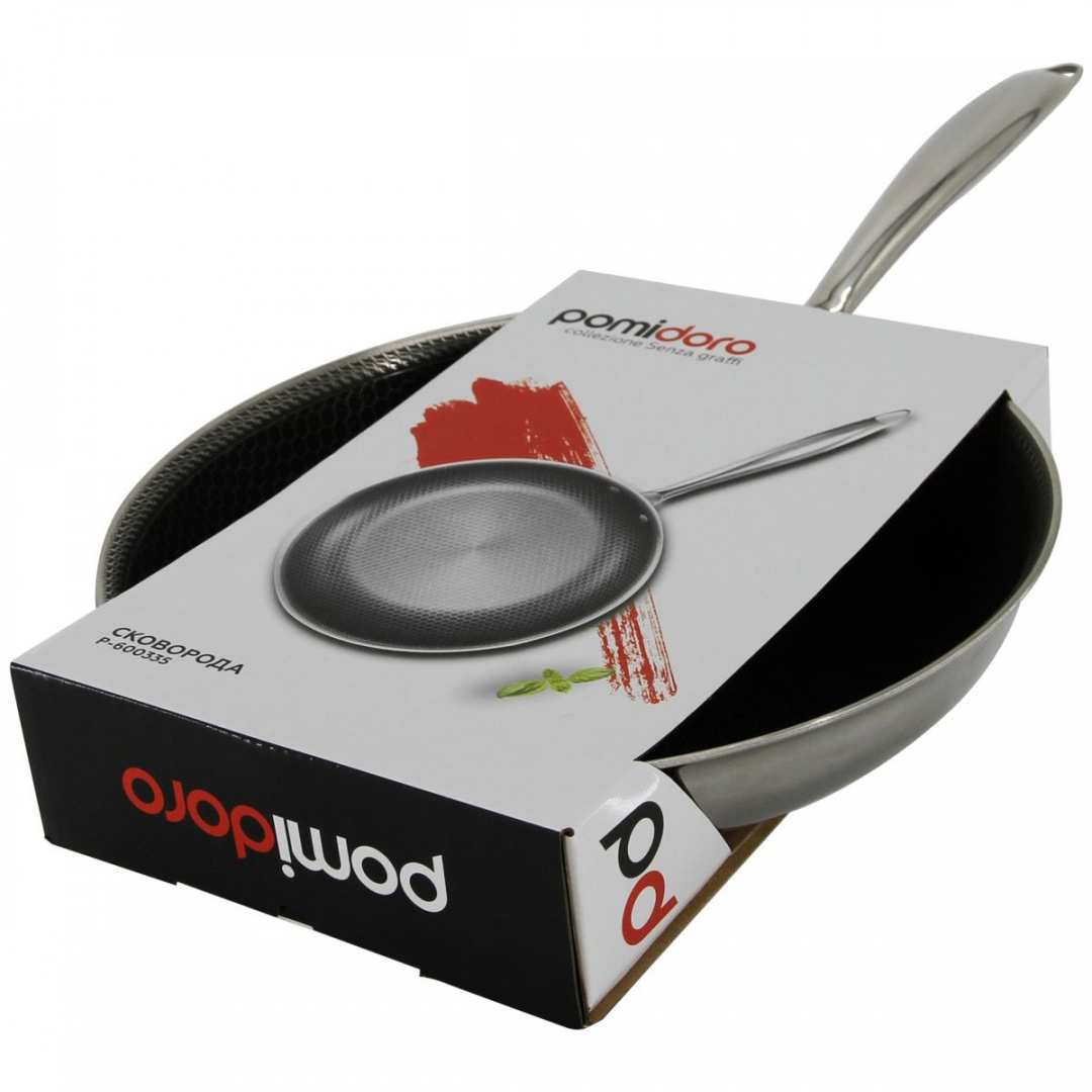 фото Сковорода кухонная pomi d'oro p-600335 senza graffi стандартная