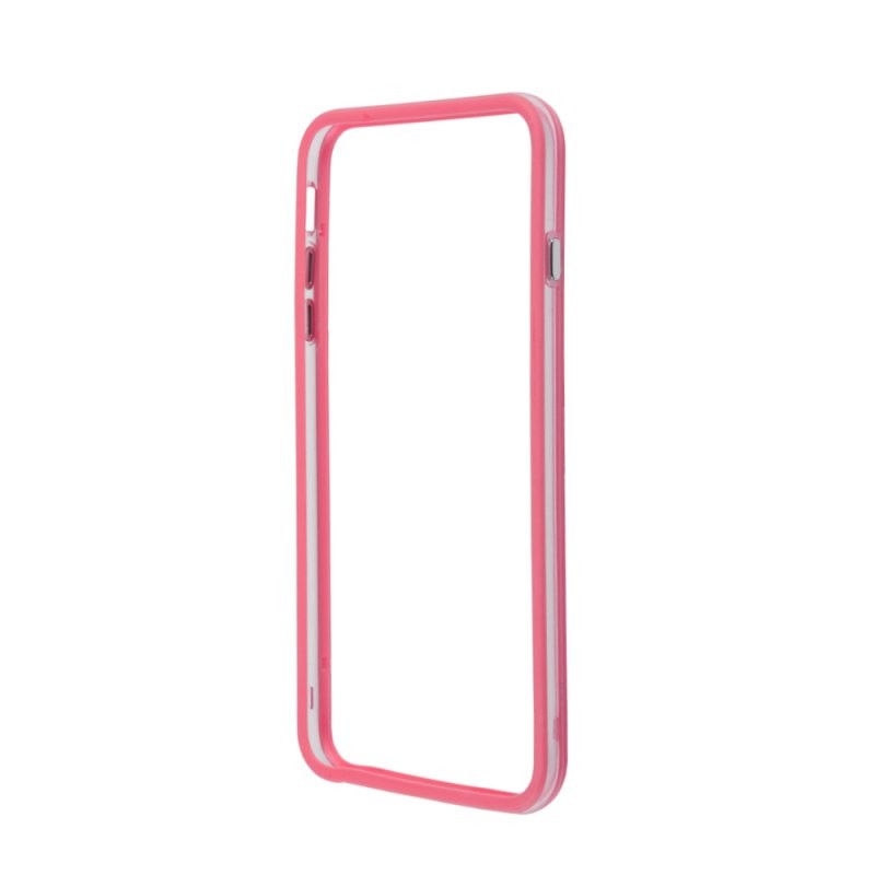

Чехол/накладка «LP» Bumpers для iPhone 6/6s Plus (розовый/прозрачный) блистер