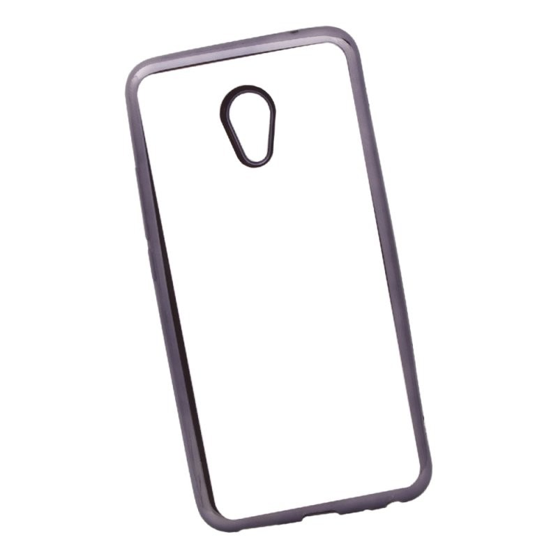 

Силиконовый чехол «LP» для Meizu MX6 TPU (прозрачный с черной хром рамкой)