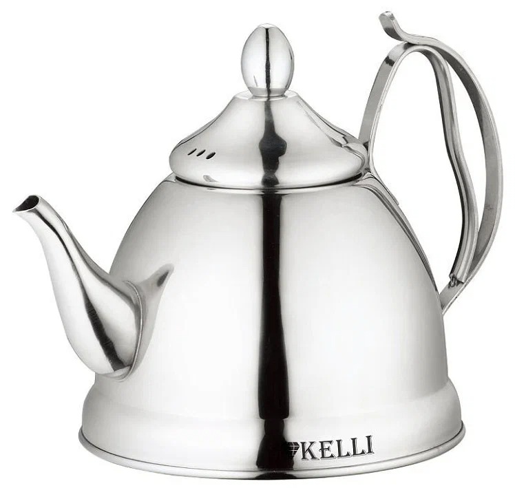 фото Kl-4329 чайник металлический заварочный на газ kelli 1 литр