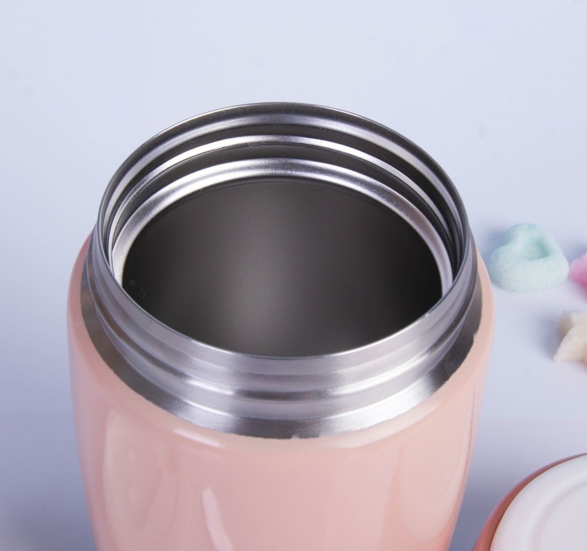 фото Термос для еды арктика 409-480, 0.48 л, коралловый