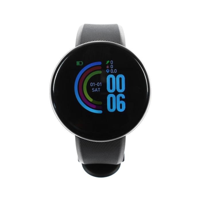 фото Смарт-часы windigo am-5, 1.3, цветной дисплей, сенсор, пульсометр, шагомер, 90 мач, черный