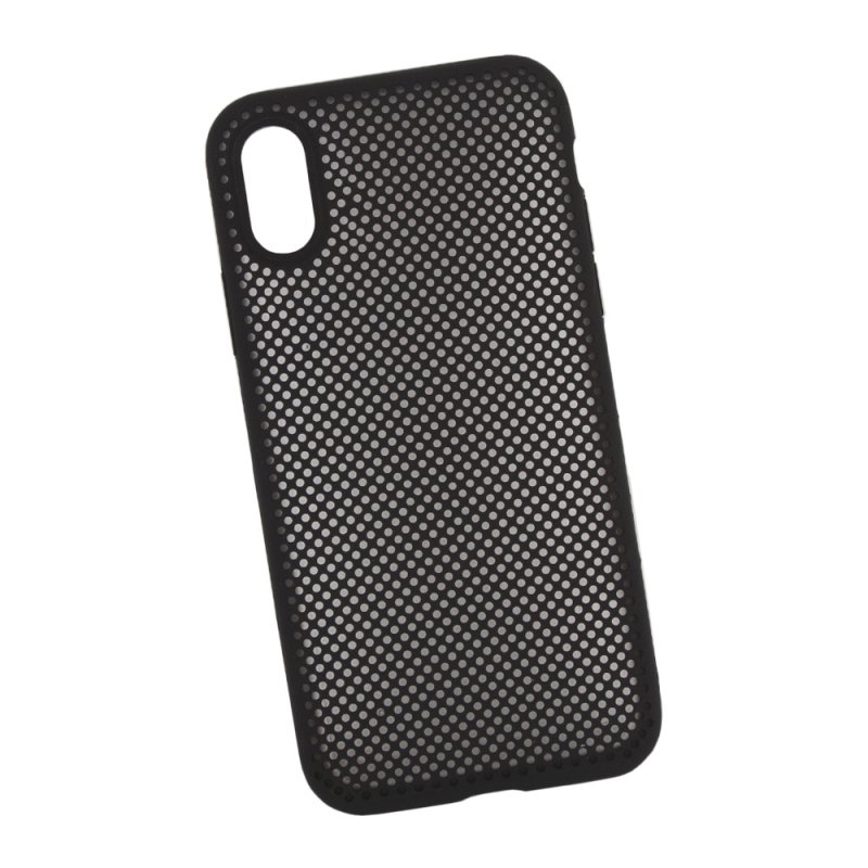

Силиконовый чехол «LP» для iPhone X/Xs «Silicone Dot Case» (черный/коробка)
