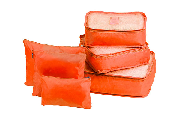 Органайзеры комплект 6 шт. однотонные, оранжевый
