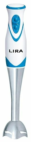 Погружной блендер Lira LR 0201, белый/голубой