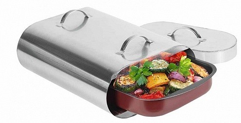 Купить Духовка на костре с противнем переносная Торпеда, нержавеющая сталь,объем духовки 12 литров