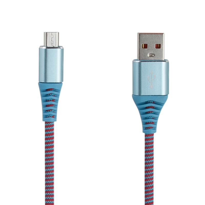 

USB кабель «LP» Micro USB «Носки» (голубой/блистер)