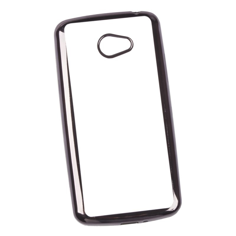 

Силиконовый чехол «LP» для LG K5 TPU (прозрачный с черной хром рамкой) европакет