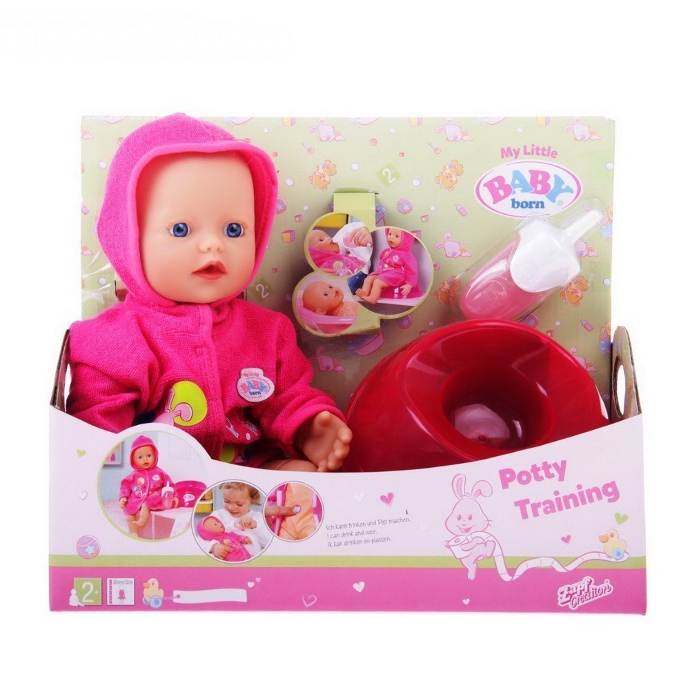 Кукла быстросохнущая Baby Born, с горшком и бутылочкой, 32 см