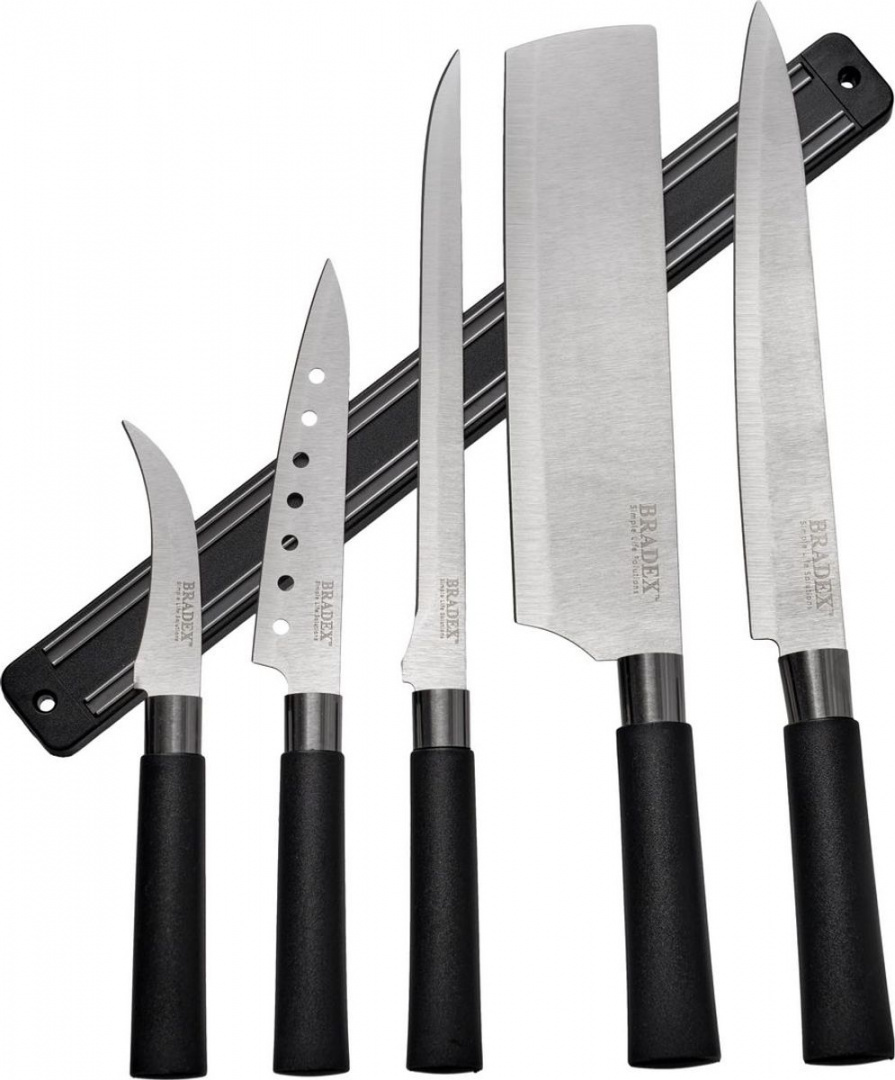 фото Набор ножей 5 пр. «самурай», ножеточка и магнитный держатель в комплекте., нерж.сталь, полипропилен