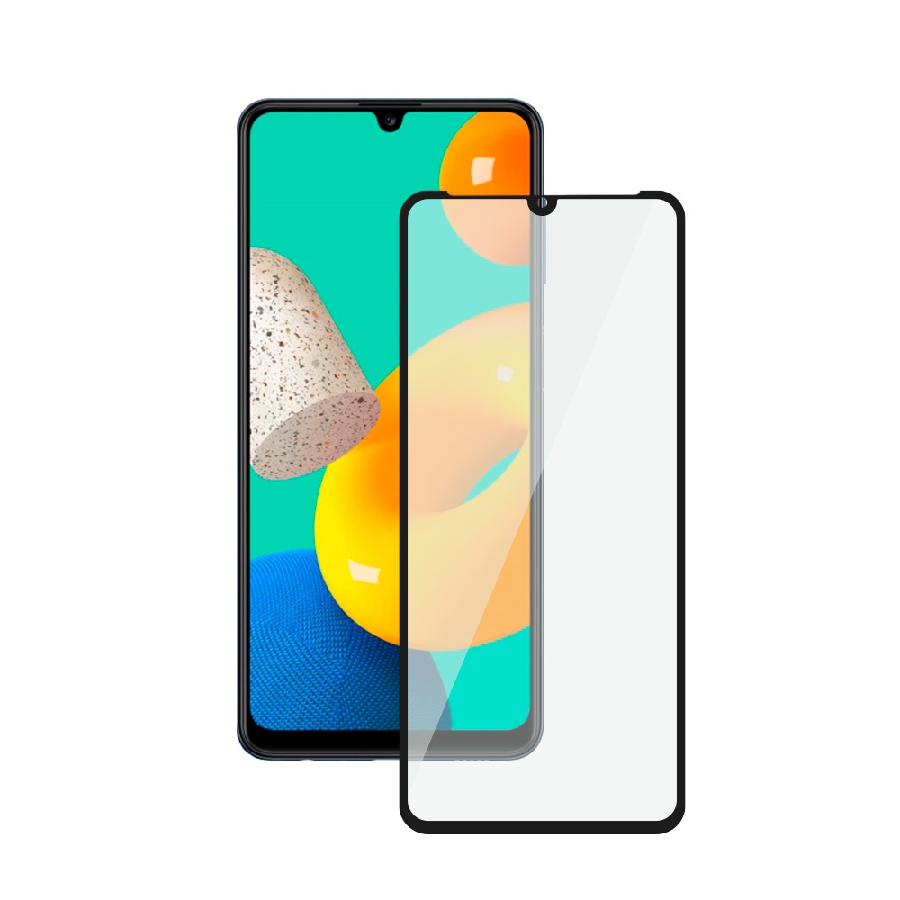 

Защитное стекло 3D Full Glue для Samsung Galaxy M32 (2021), 0.3 мм, черная рамка, Deppa