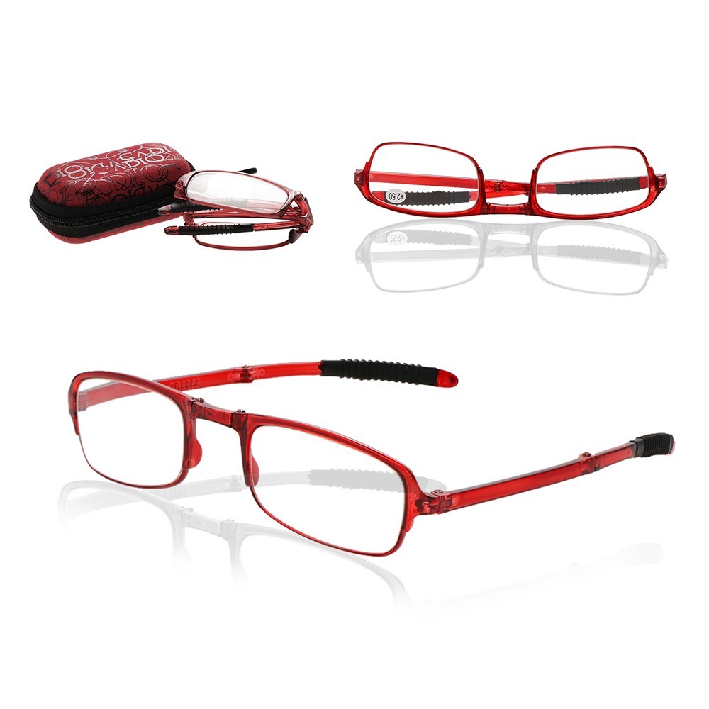 Складные очки - Фокус Плюс, 1 шт. в чехле, красный
