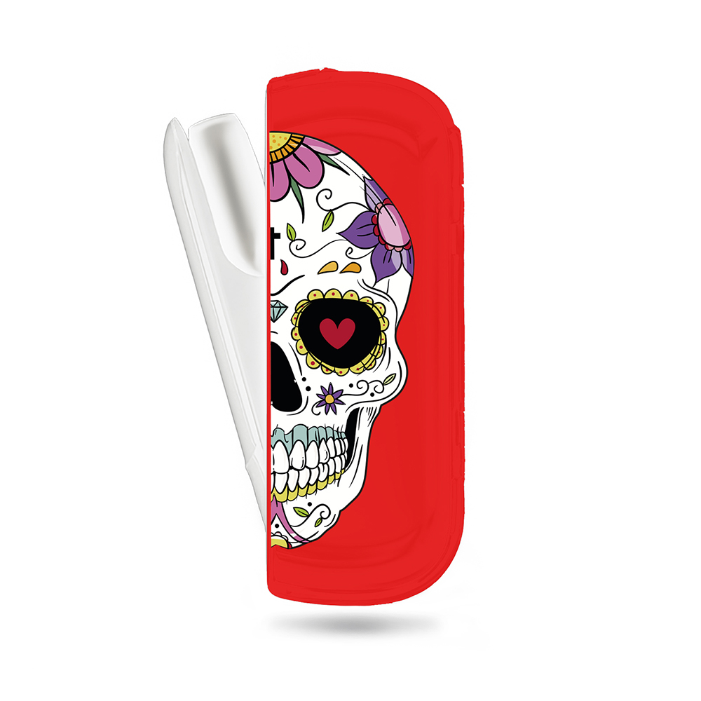 

Чехол PC для IQOS 3/3Duos Art Skull 1 Deppa, красный