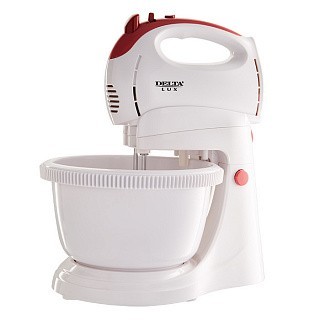 

Миксер DELTA LUX DL-5071C белый с розовым: 350 Вт,5 скоростей,самовращ.чаша (4)