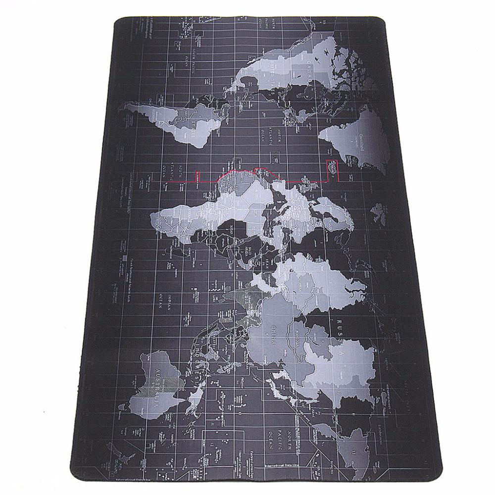 Большой коврик для мыши - Карта Мира - 90х40 см