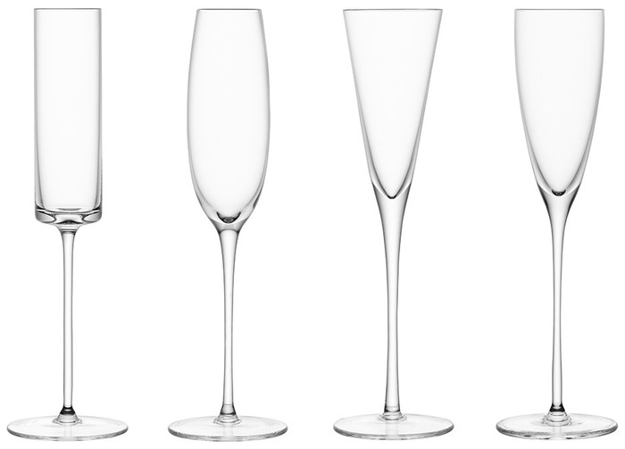 

LSA Набор бокалов Lulu champagne flute 4 шт. 160 мл бесцветный