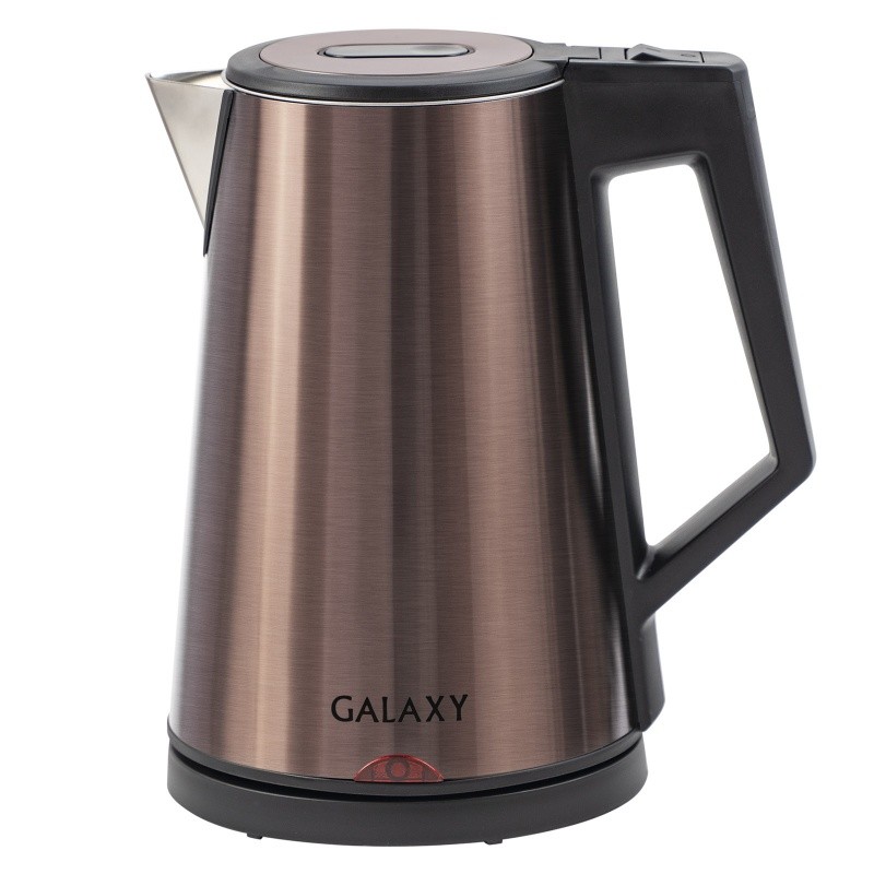 Чайник электрический Galaxy GL 0320, 2000 Вт, БРОНЗОВЫЙ, нержавейка, 1,7л