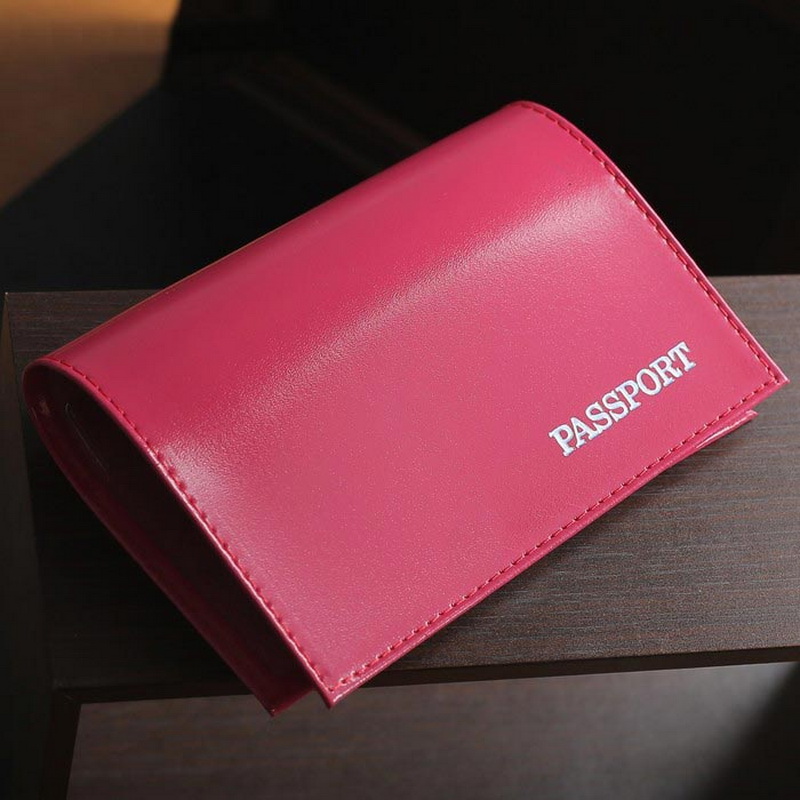 Обложка для паспорта глянцевая - Passport, розовый от MELEON