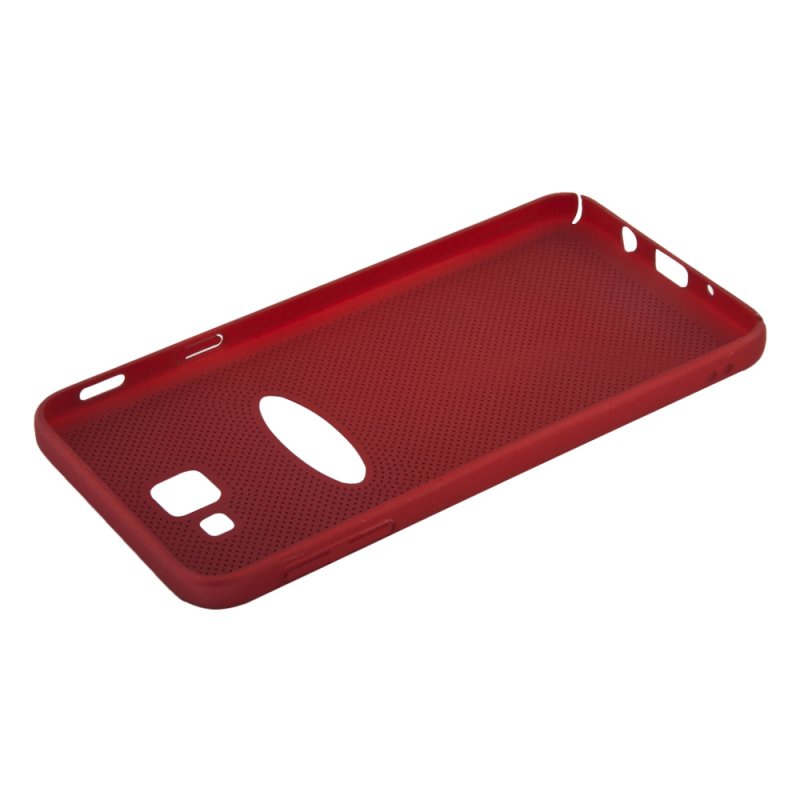 фото Защитная крышка для samsung j5 prime «lp» сетка soft touch (красная) европакет