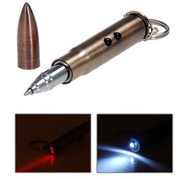 Ручка, фонарик и лазерная указка - в виде пули от MELEON