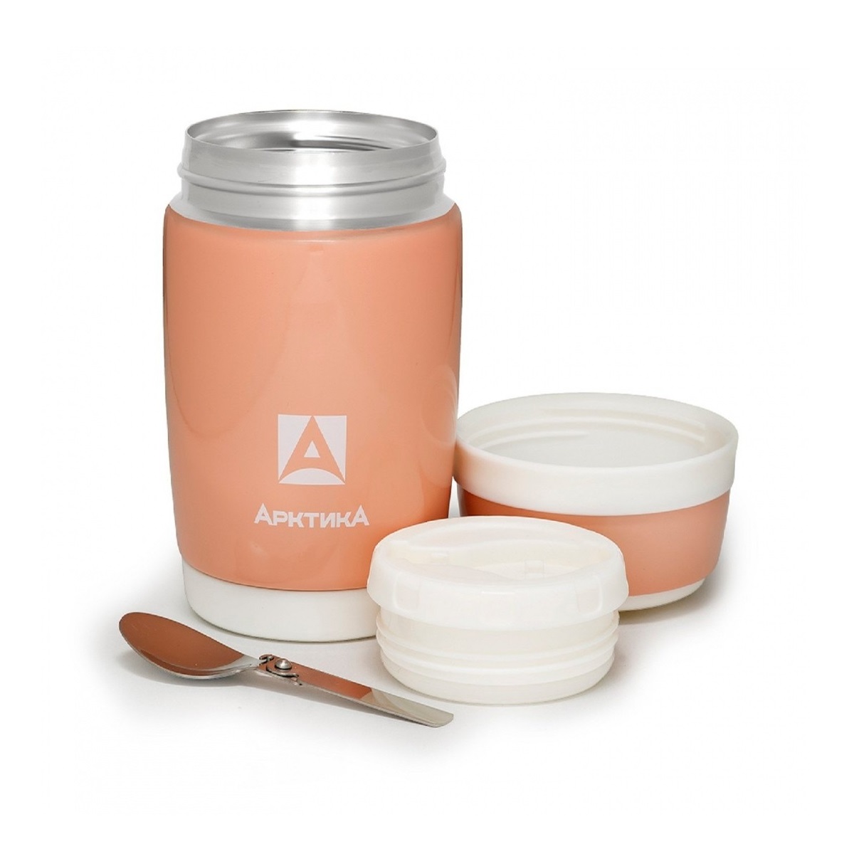 фото Термос для еды арктика 409-480, 0.48 л, коралловый