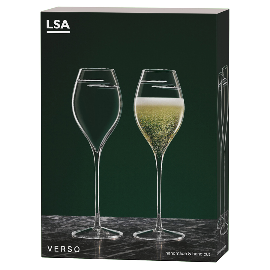   LSA Verso Champagne Tulip Glass 2 . 370  