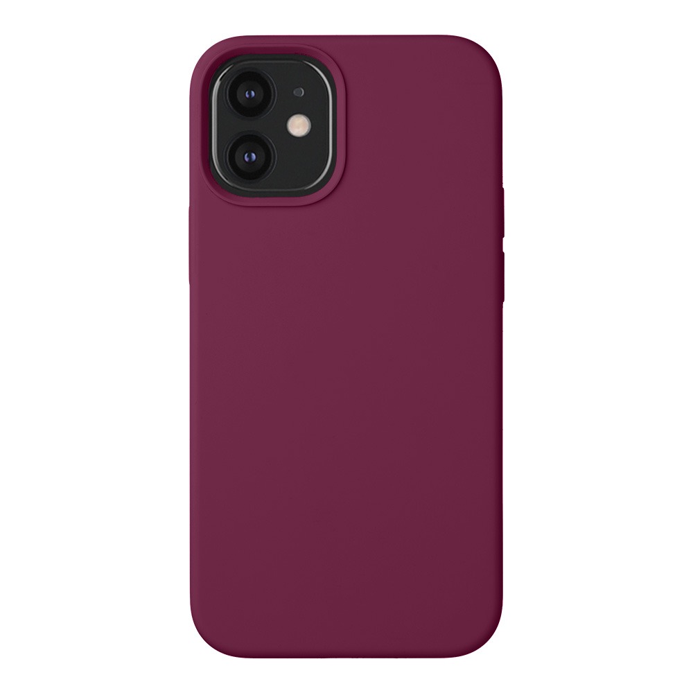 

Накладка Liquid Silicone для Apple iPhone 12 mini, бургунди, картон, Deppa