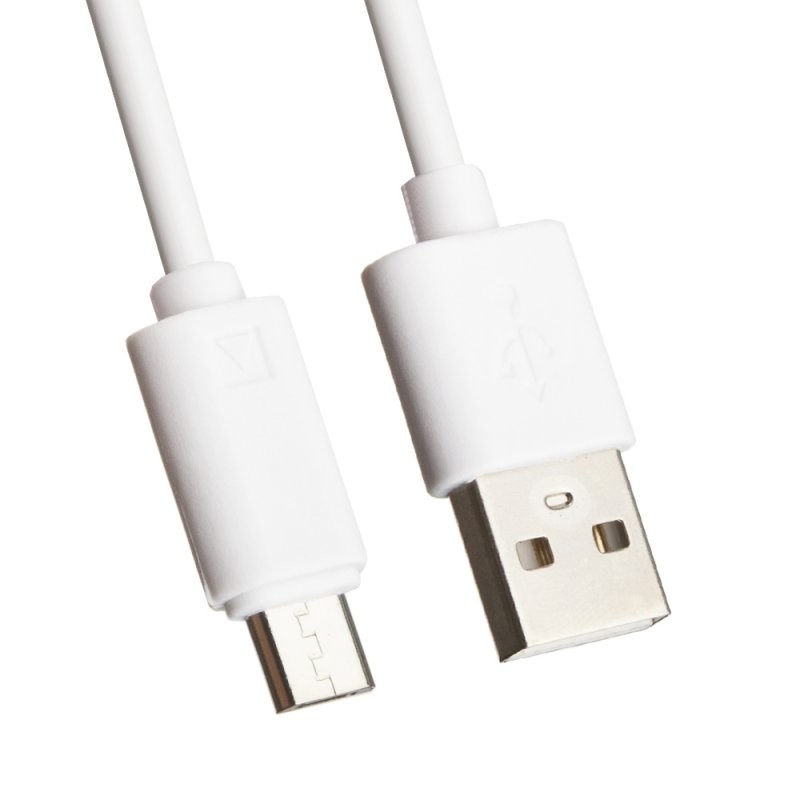 АЗУ «LP» с двумя USB выходами 2,1А + USB кабель Micro USB «Barrel Series» (белое/коробка)