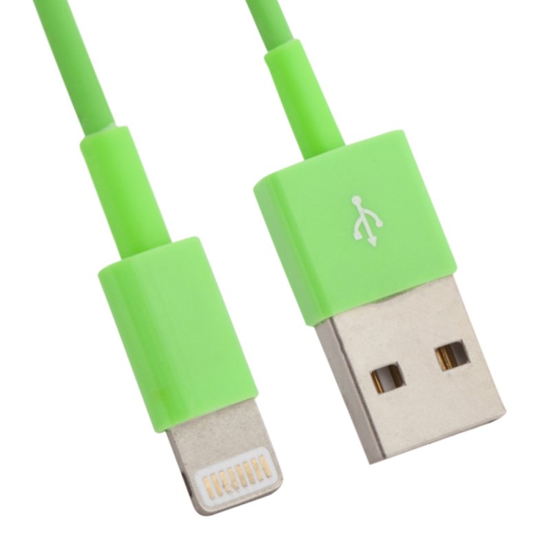 

USB кабель «LP» для Apple iPhone/iPad Lightning 8-pin (зеленый/европакет)