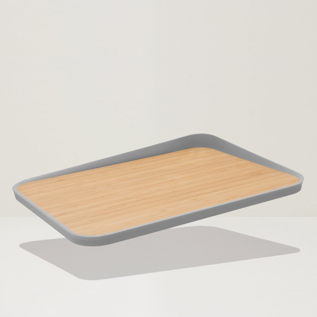 фото Разделочная доска berghoff leo, 41х30.5 см, коричневый/серый