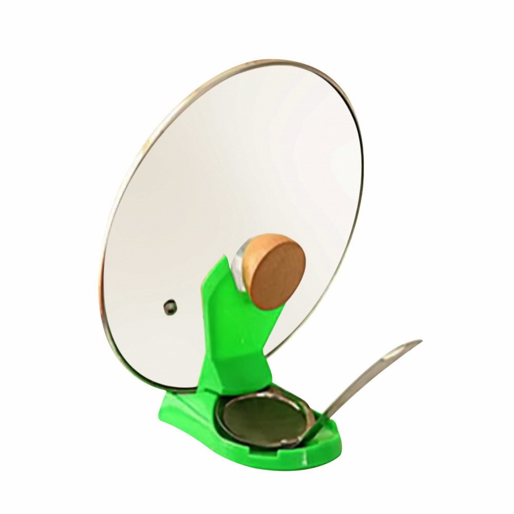Подставка для крышки и ложки зеленая - Помогайка, Spoon and cover stand
